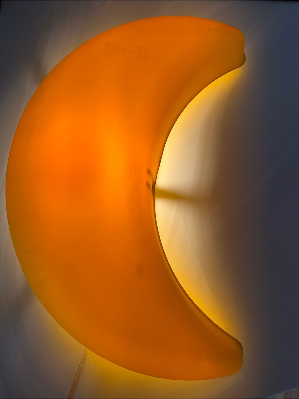 Moon Shaped Wall Light - yellow IKEA Home lamp Accent